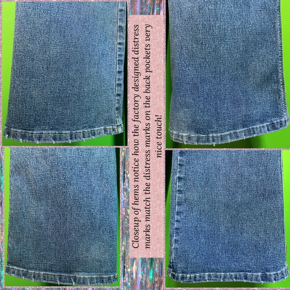 VINTAGE Y2K/90S HOT KISS BOOTCUT JEANS EXC COND SZ 9 back to school cool - Picture 5 of 13